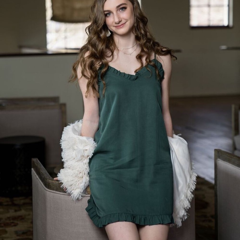 Green Lettuce Edge Dress